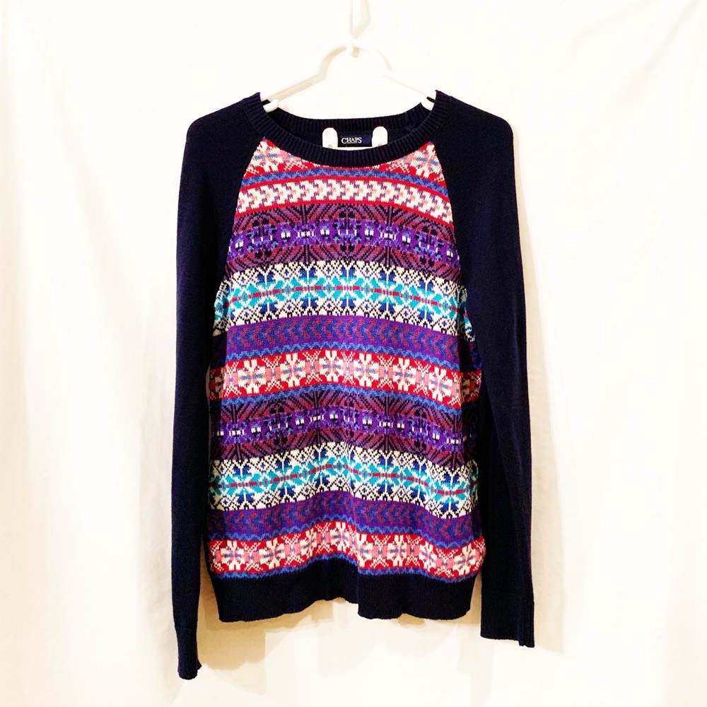 Chaps Ladies Blue Sweater